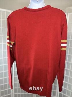 San Francisco 49ers Sweater 1986 Vtg Throwback Wool blend Mitchell & Ness XXL
