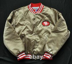 San Francisco 49ers Swingster Satin Starter Style Jacket NFL Gold Vintage Men XL