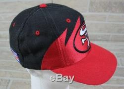 San Francisco 49ers VTG NFL Pro Line Logo Athletic Sharktooth Snapback Hat Cap