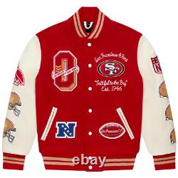 San Francisco 49ers Varsity Jacket Football-NFL Wool Varsity Jacket 2023