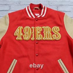 San Francisco 49ers Varsity Jacket Size S Made in USA Leather Wool Lined Vtg