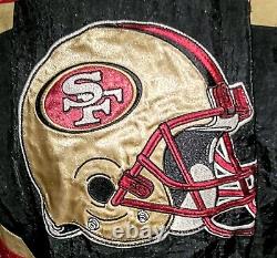 San Francisco 49ers Vintage 1990s Heavy Jacket. Kids 10-12 Stitched Logos / Hood