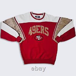 San Francisco 49ers Vintage 80s Starter Crewneck Sweatshirt Red, Gold & White