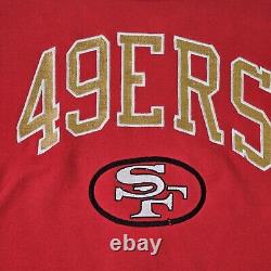 San Francisco 49ers Vintage 80s Starter Crewneck Sweatshirt Red, Gold & White