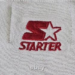 San Francisco 49ers Vintage 80s Starter Crewneck Sweatshirt Red, Gold & White