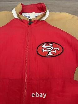 San Francisco 49ers Vintage Apex One Jacket NFL 90s Puffer Lightweight Size XXL