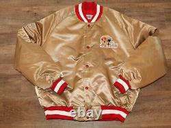 San Francisco 49ers Vintage Chalk Line NFL Football Jacket XL Authentic Sewn