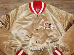 San Francisco 49ers Vintage Chalk Line NFL Football Jacket XL Authentic Sewn