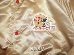 San Francisco 49ers Vintage Chalk Line NFL Football Jacket XL Authentic Sewn