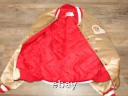 San Francisco 49ers Vintage Chalk Line NFL Football Jacket XL Authentic Sewn