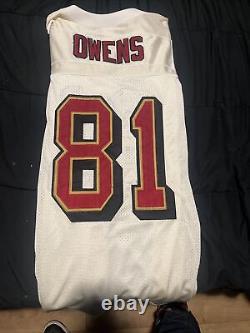 San Francisco 49ers Vintage Jersey Size 52 Owens Authentic NFL Adidas Niners