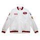 San Francisco 49ers White MITCHELL&NESS City Collection Lightweight Satin Jacket