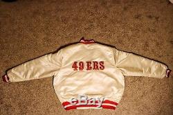 San Francisco 49ers White Satin Starter Jacket XXL