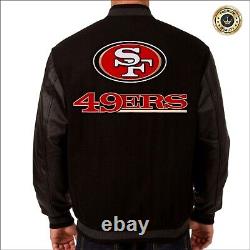 San Francisco 49ers Wool & Leather Jacket