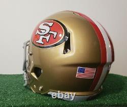 San Francisco 49ers custom Gloss Gold full size large Riddell Speed helmet