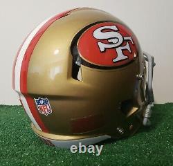 San Francisco 49ers custom Gloss Gold full size large Riddell Speed helmet