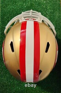 San Francisco 49ers custom Gold #85 G. Kittle full size M Riddell Speed helmet