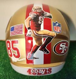 San Francisco 49ers custom Gold #85 G. Kittle full size M Riddell Speed helmet