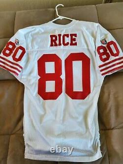 San Francisco 49ers jerry rice wilson jersey vintage throwback 48 authentic vtg