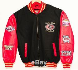 San Francisco 5 Time Super Bowl Championship Jacket Size XL