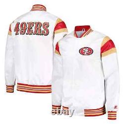 San Francisco Jacket 49ears Vintage Bomber White Satin Vintage Varsity Jacket