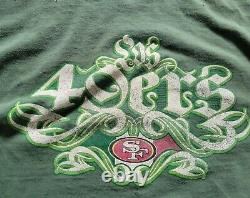 San Francisco Los 49ers Green Reebok tee shirt t-shirt 3XL XXXL disstressed $$$$