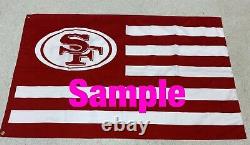 San Francisco SF 49ers Faithful Flag Season Ticket Holders Exclusive Gift withBOX