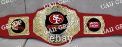 San Francisco SF 49ers Football NFL Championship Belt Adult Size 2MM Brass