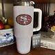 San Francisco SF 49ers NFL Rhinestones Bling Colossal Tumbler 46oz White NWT