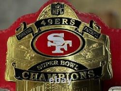 San Francisco SF 49ers Super Bowl Championship Belt 2mm Bras ADULT NFL Football