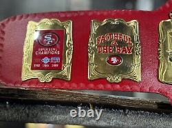 San Francisco SF 49ers Super Bowl Championship Belt NFL Football 2mm Brass