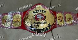 San Francisco SF 49ers Super Bowl NFL American Football Championship Belt 2MM Br