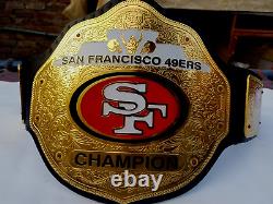 San Francisco SF 49ers Super Bowls Championship NFL Title Belt Adult 2MM New