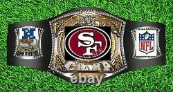 San Francisco SF 49ers Super bowl Championship Belt FootBall NFL Adult 2MM Brass