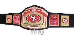San Francisco SF 49ers Super bowl Championship Belt NFL Football Brass 2MM ADULT