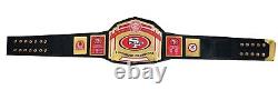 San Francisco SF 49ers Super bowl Championship Belt NFL Football Brass 2MM ADULT