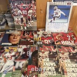 San francisco 49ers Plaque, Magazines, Rookie Cards Lot