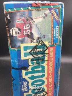 Sealed 1986 Topps Football Unopened Wax Box BBCE Authenticated PSA Jerry Rice RC