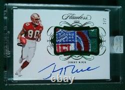 Sealed 2019 Panini Flawless 49ers Jerry Rice Autograph 1/1 SHIELD Patch Auto /2