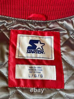 Starter NFL San Francisco 49ers Niners Red Gold Jacket Mens Large LS1L0450 SNF