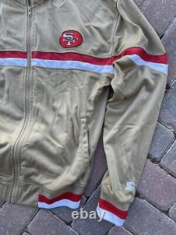 Starter NFL Vintage San Francisco 49ers Gold XL Jacket windbreaker stripes NFL