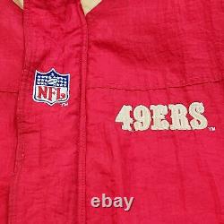 Starter Pro Line San Francisco 49ers Nylon Puffer Jacket Coat Men's 3XL NFL VTG