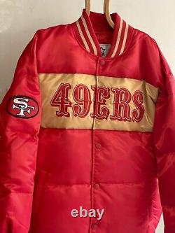 Starter San Francisco 49ers Puffer Jacket Size Large- Very Thick And Warm