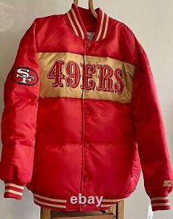 Starter San Francisco 49ers Puffer Jacket Size Large- Very Thick And Warm