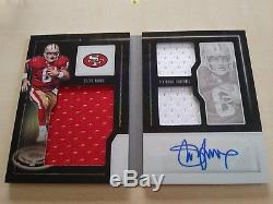 Steve Young 2016 Playbook Material Signatures Relic Auto Booklet #6/10 49ers