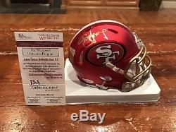 Steve Young Autographed San Francisco 49ers Blaze Mini Helmet Witness JSA & GTSM