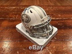 Steve Young Autographed San Francisco 49ers Ice Mini Helmet Witness JSA & GTSM