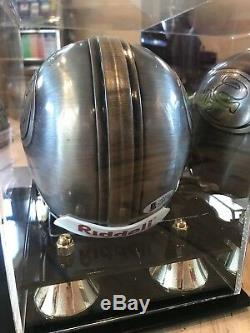 Steve Young Autographed/Signed Pewter Mini Helmet COA San Francisco 49ers Metal