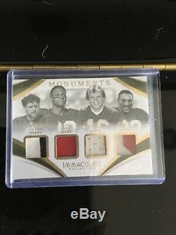 Steve Young, Jerry Rice, Joe Montana, Roger Craig Immaculate Patch Card /10