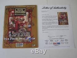 Steve Young Jerry Rice signed Sports Illustrated autographed 49ers PSA J45973 +8